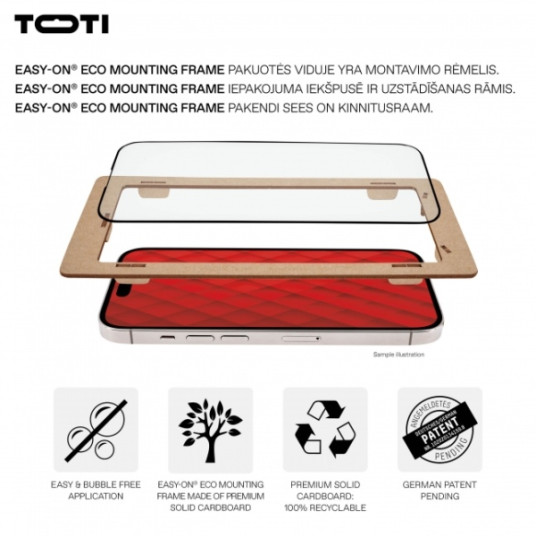 Näytön suojakalvo Toti Premium Glass sopiva Galaxy S24