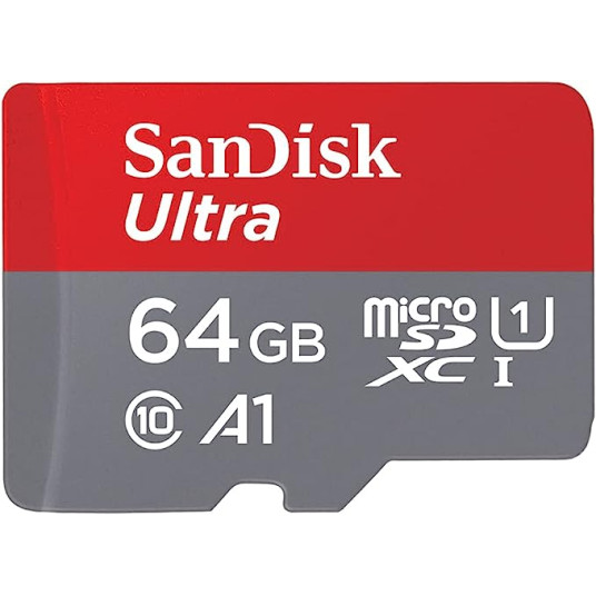 Muistikortti SANDISK Ultra microSDXC 64GB + sovitin A1 luokka