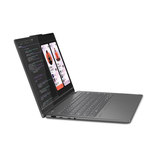 Kannettava tietokone Lenovo Yoga 7 2-in-1 14AHP9, AI-Powered Gaming PC, 14 WUXGA, AMD Ryzen 5, RAM 16GB, 512GB SSD, AMD Radeon 760M Graphics, Windows 11 Home, Storm Grey 83DK002SPB