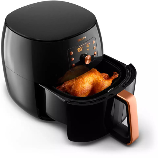 Philips Premium Airfryer XXL HD9867/90 Teho 2225 W, Tilavuus 7,3 L, Smart Sensing Technology, musta
