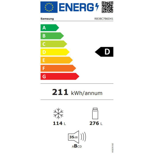 Jääkaappi Samsung RB38C7B6D41/EF