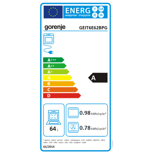 Induktioliesi GORENJE GEIT6E62BPG