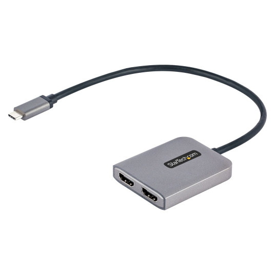 USB C DUAL HDMI MST HUB 4K/USB-C MONINÄYTÖN SOVITIN