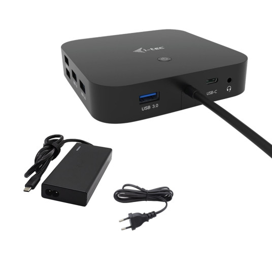 I-TEC USB-C HDMI DP DOCK PD100W/2X LCD DOCK + LATURI-C77W