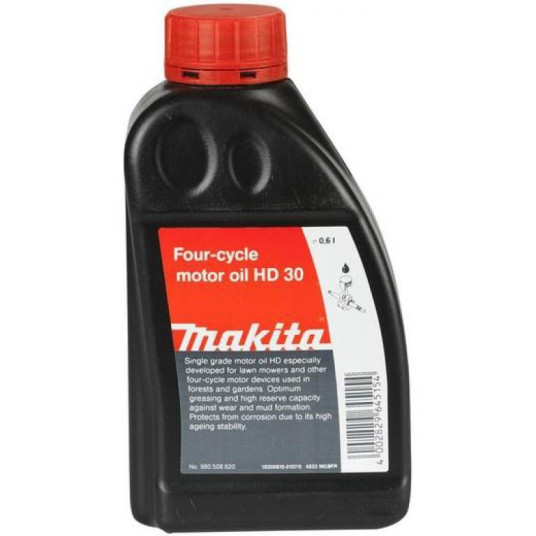 Ruohonleikkurin moottoriöljy Makita 4-Takt HD30, 0,6 l