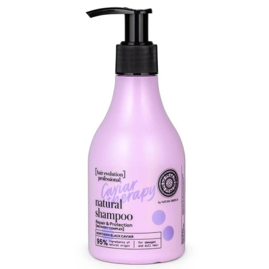 Natura Siberica Natural Shampoo Caviar Therapy korjaa ja suojaa 245ml