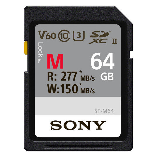 Sony SF-M64 64 Gt, SDXC, Flash-muistiluokka 10