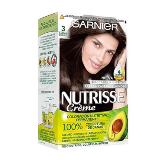 Garnier Nutrisse Creme Nourishing Color 3 Tummanruskea