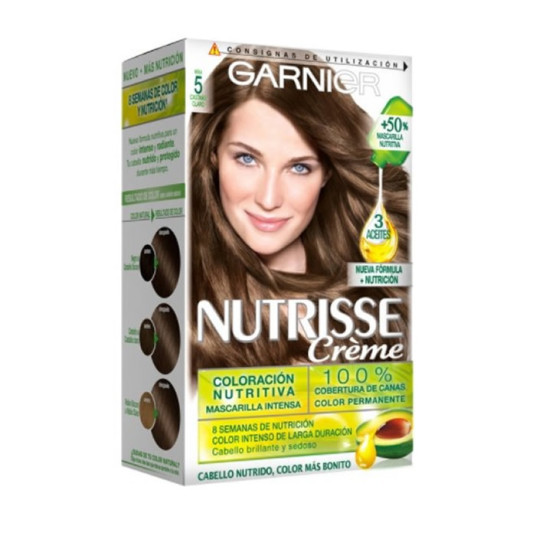 Garnier Nutrisse Creme Nourishing Color 5 vaaleanruskea