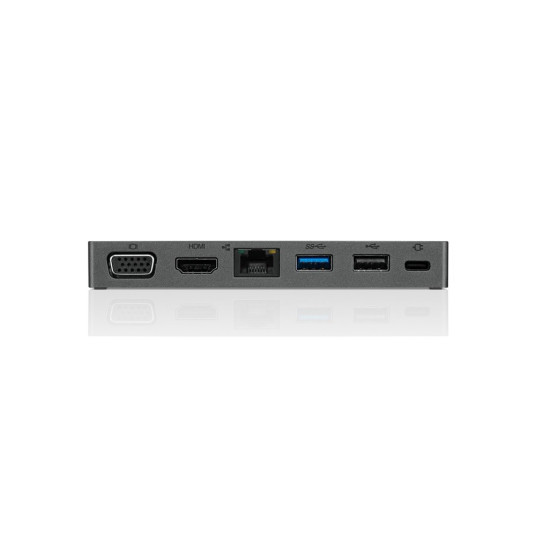 Lenovo 4X90S92381 kannettavan telakointiasema/liitintoistin Langallinen USB 3.2 Gen 1 (3.1 Gen 1) Type-C harmaa