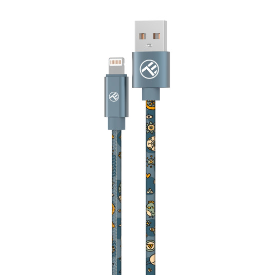 Tellur Graffiti USB-Lightning-kaapeli 3A 1m sininen