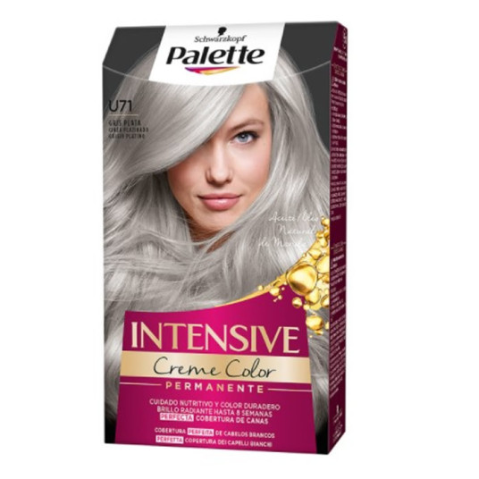 Schwarzkopf Palette Intensive Creme Color Tint U71 Harmaa hopea