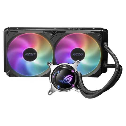 ASUS ROG STRIX LC II 280 ARGB Prosessori Universal nestejäähdytin 14 cm Musta 1 kpl