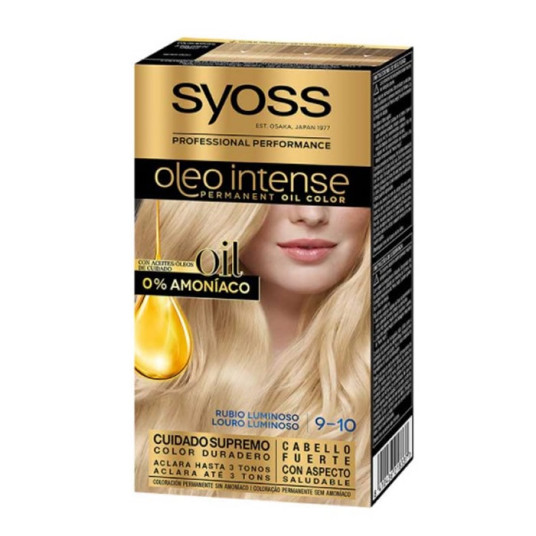 Syoss Oleo Intense pysyvä hiusväri 9-10 Luminous Blonde