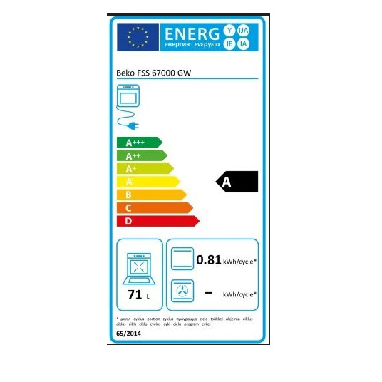 Liesi BEKO FSS67000GW