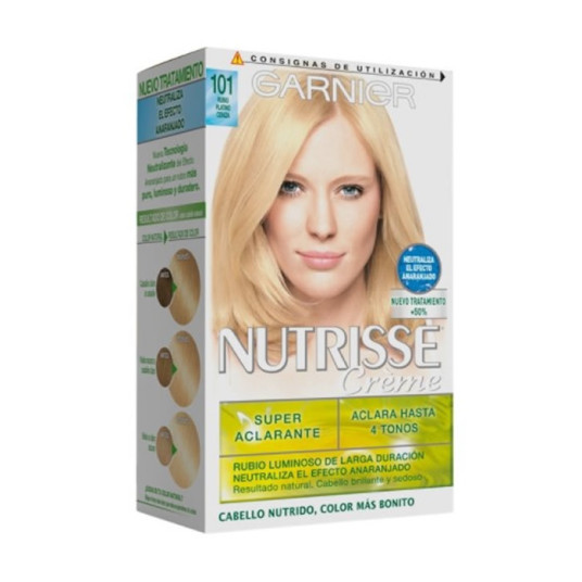 Garnier Nutrisse Creme Nourishing Color 101 Platinum Ash Blonde