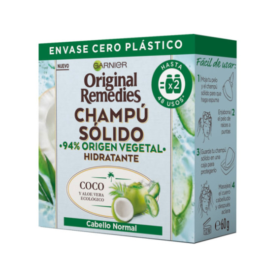 Garnier Original Remedies Shampoo Solido Cabello Normal 60g