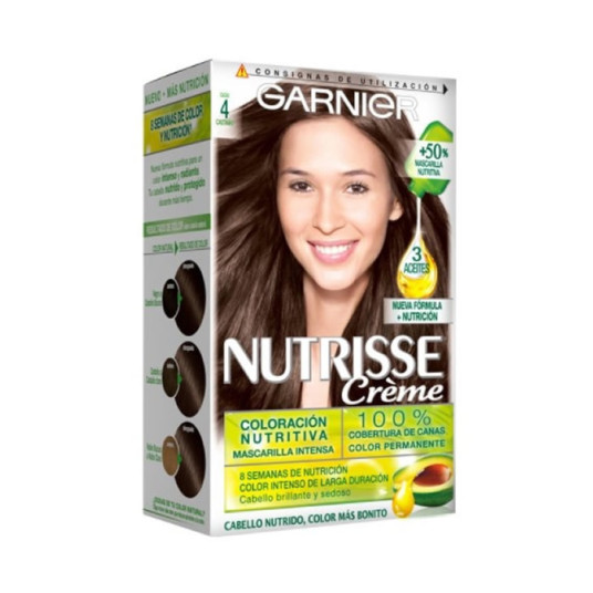 Garnier Nutrisse Creme Nourishing Color 4 Ruskea