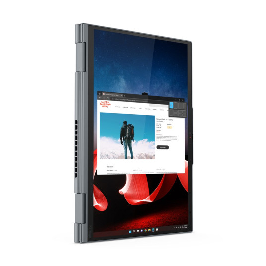 Lenovo ThinkPad X1 Yoga Intel® Core™ i7 i7-1355U hybridi (kaksi yhteen) 35,6 cm (14") kosketusnäyttö WUXGA 16 GB LPDDR5-SDRAM 512 GB SSD Wi-Fi 6E (802.11ax) Windows 11 Pro Harmaa