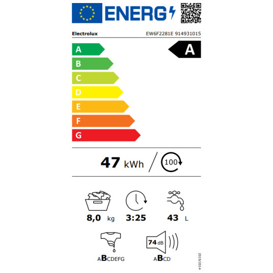 Pesukone Electrolux EW6F2281E