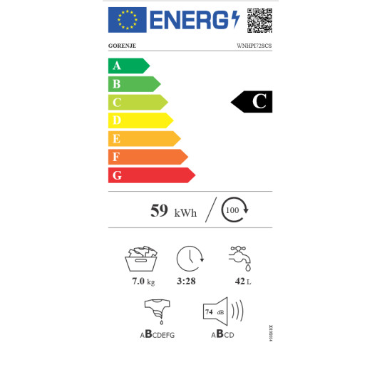 Pesukone GORENJE WNHPI72SCS