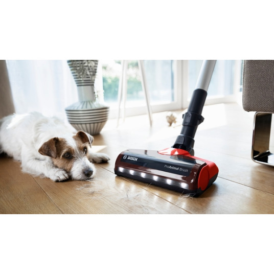 Bosch Unlimited 7 ProAnimal -pölynimuri BBS711ANM Handstick, 18 V, Käyttöaika (max) 40 min, punainen