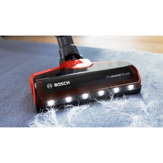 Bosch Unlimited 7 ProAnimal -pölynimuri BBS711ANM Handstick, 18 V, Käyttöaika (max) 40 min, punainen