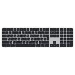 Apple Magic Keyboard Touch ID MMMR3RS/A Standard, Langaton, Venäjä, Numeronäppäimistö, Musta, Bluetooth