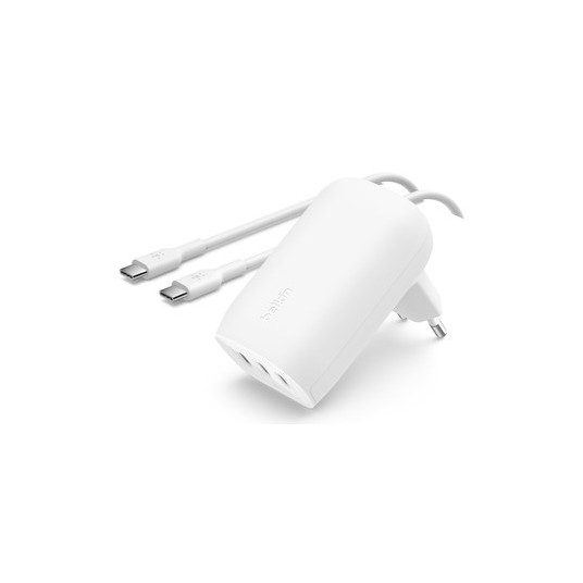 Belkin WCC002VFWH Mobiililaitteen laturi kannettavalle tietokoneelle, älypuhelimelle, tabletille Valkoinen AC-pikalataus Sisäinen