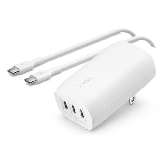 Belkin WCC002VFWH Mobiililaitteen laturi kannettavalle tietokoneelle, älypuhelimelle, tabletille Valkoinen AC-pikalataus Sisäinen