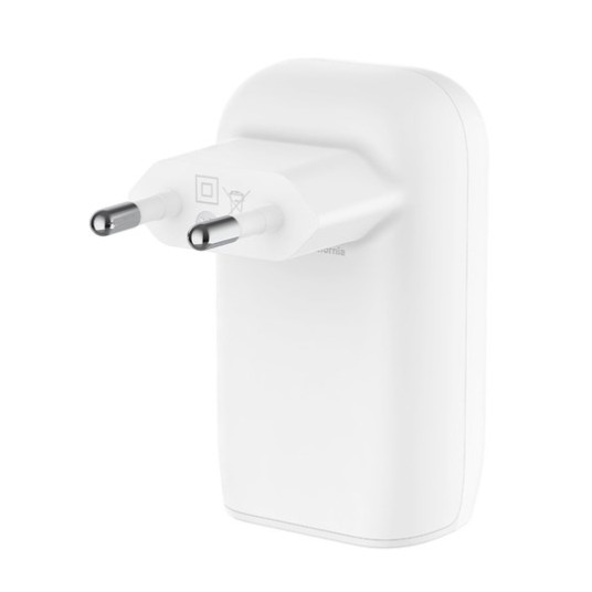 Belkin WCC002VFWH Mobiililaitteen laturi kannettavalle tietokoneelle, älypuhelimelle, tabletille Valkoinen AC-pikalataus Sisäinen