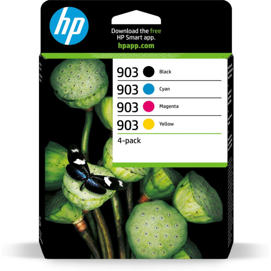 HP 903 4x Schwarz+Dreifarbig Tintenpatrone (musta+dreifarbig)