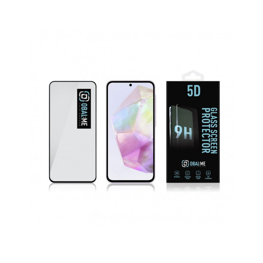 "5D lasi näytönsuoja Galaxy A35 5G" Musta