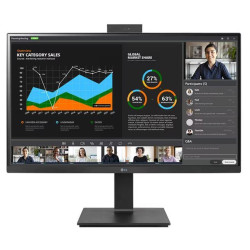 LCD-monitori|LG|27"|Panel IPS|2560x1440|16:9|5 ms|Kaiuttimet|Kääntyvä|Pivot|Korkeussäädettävä|Kallistus|Väri musta|27BQ75QC-B