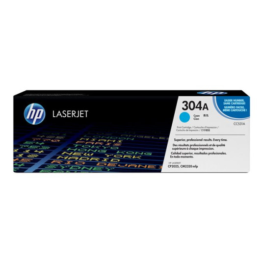 HP Toner CC531A syaani HV ColorSphere