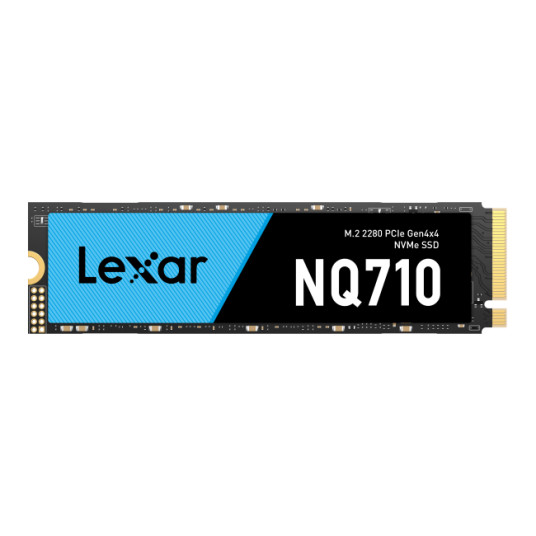 Lexar NVMe SSD | NQ710 | 1000 Gt | SSD-muoto M.2 2280 | Kiintolevyliitäntä PCIe Gen4x4 | Lukunopeus 5000 MB/s | Kirjoitusnopeus 3300 MB/s