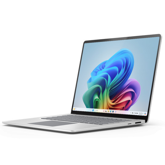 Kannettava tietokone Microsoft Surface Laptop – Copilot + PC – 15” touchscreen – Snapdragon® Elite – 16GB Memory – 256GB SSD – 7th Edition – Platinum