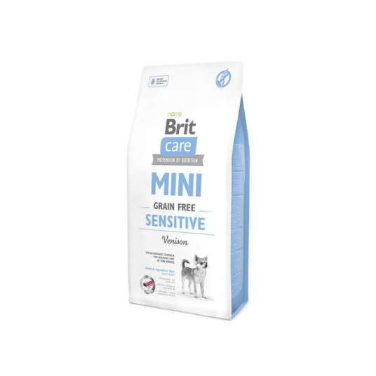 Kuivarehu Brit Care Mini Sensitive kuivaruoka pienikokoisille koirille 2 kg