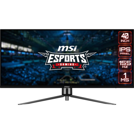 LCD-monitori|MSI|MAG401QR|40"|Gaming/21 : 9|Panel IPS|3440x1440|21:9|155Hz|Matti|1 ms|Kallistus|Väri musta|MAG401QR