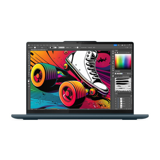 Kannettava tietokone Lenovo Yoga 7 2-in-1 14IML9 Ultra 5 125H 14" 2.8K OLED 400nits kiiltävä 120Hz 16GB juotettu SSD1TB Intel Arc Graphics Win11 Tidal Teal -värinänvalkoinen väri