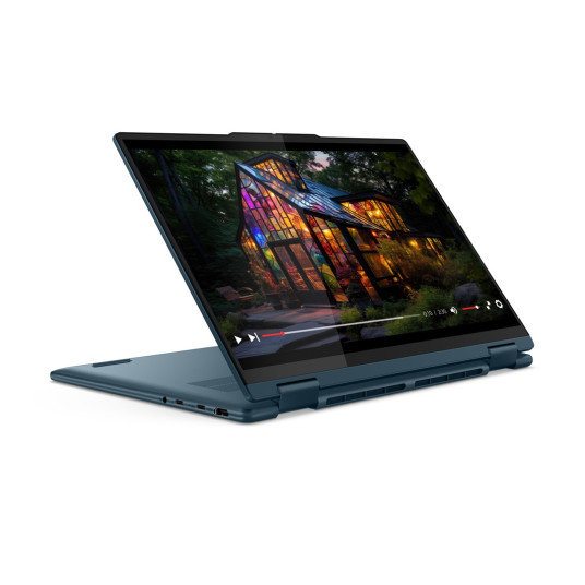 Kannettava tietokone Lenovo Yoga 7 2-in-1 14IML9 Ultra 5 125H 14" 2.8K OLED 400nits kiiltävä 120Hz 16GB juotettu SSD1TB Intel Arc Graphics Win11 Tidal Teal -värinänvalkoinen väri