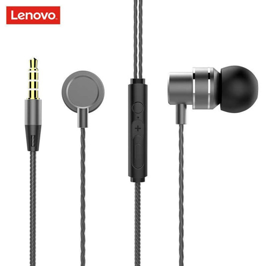 Lenovo HF118 In-Ear langalliset kuulokkeet sisäänrakennetulla mikrofonilla