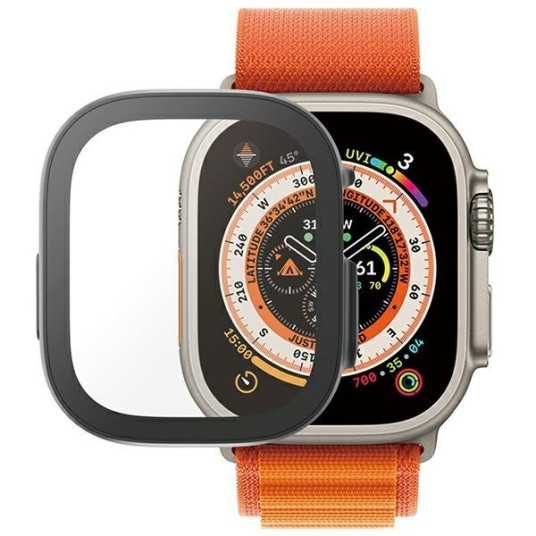 PanzerGlass Full Body D3O -panssarilasi Apple Watch Ultra, 49 mm, musta