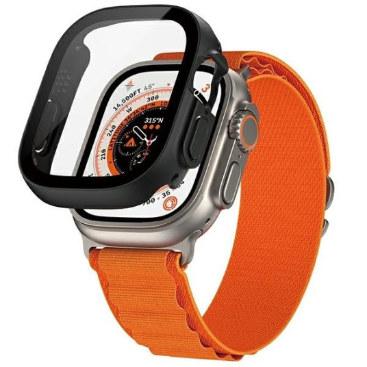 PanzerGlass Full Body D3O -panssarilasi Apple Watch Ultra, 49 mm, musta