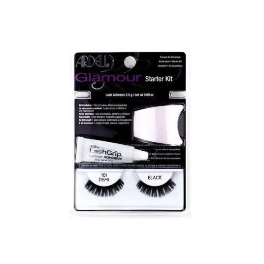 Ardell Glamour Lashes 101 Demi Black -setti, 3 osaa