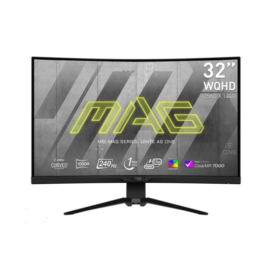 MSI MAG 325CQRXFDE, 80 cm (31,5") 240 Hz, WQHD, VA - DP, 2x HDMI, USB-C