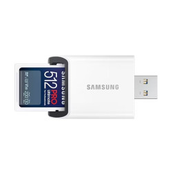 Samsung PRO Ultimate SDXC 512GB UHS-I U3 [Zapis 130MB/s Odczyt 200MB/s] z czytnikiem