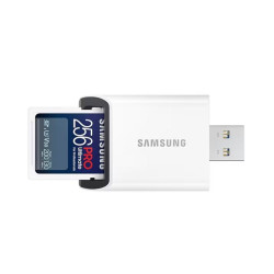 Samsung PRO Ultimate SDXC 256GB UHS-I U3 [Zapis 130MB/s Odczyt 200MB/s] z czytnikiem