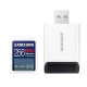 Samsung PRO Ultimate SDXC 256GB UHS-I U3 [Zapis 130MB/s Odczyt 200MB/s] z czytnikiem