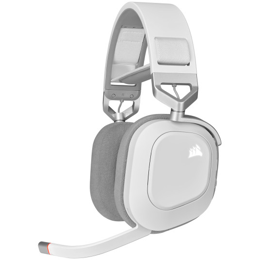 Kuulokkeet Corsair HS80 RGB White